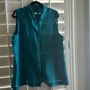 NWOT Lafayette 148 linen sleeveless top